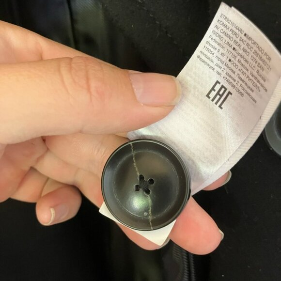 ITALIAN MELTON LONG TRENCH COAT - Picture 14 of 15